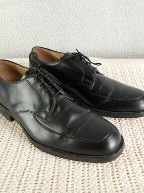 Benchmark By Jarman Shoes Mens 7.5 Black Oxfords Lace Up Vintage Dress